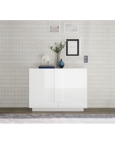 Buffet Jupiter 2 portes – Blanc brillant
